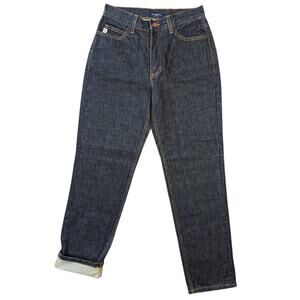 Vtg Guess Jeans 100% Cotton Relaxed Fit Size 28 Dark Wash Preppy Retro Classic